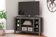 Arlenbry Corner TV Stand with Electric Fireplace - Factory Furniture Outlet Store