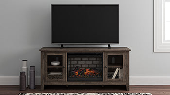 Arlenbry 60" TV Stand with Electric Fireplace - Factory Furniture Outlet Store