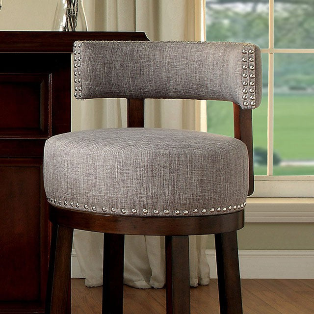 LYNSEY Dark Oak/Light Gray 29" Bar Stool image