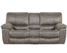 Catnapper Furniture Trent Power Reclining Console Loveseat w/ Storage & Cupholders in Charcoal image