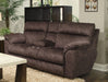 Catnapper Sedona Power Headrest Lay Flat Recl Console Loveseat w/Storage and Cupholders in Mocha 62229 image
