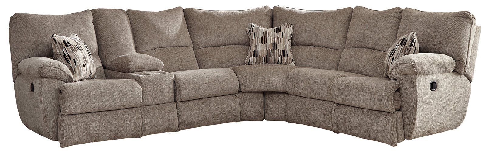Catnapper Elliott 2pc Lay Flat Reclining Sectional in Pewter image