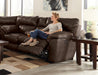 Catnapper Milan Power Lay Flat Reclining Console Loveseat in Chocolate 64349 image