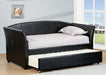 DARK BROWN DAY BED WITH TRUNDLE - B902