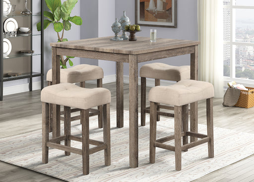 PUB TABLE AND 4 X PUB CHAIRS - D385-5
