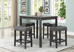 PUB TABLE AND 4 X PUB CHAIRS - D386-5