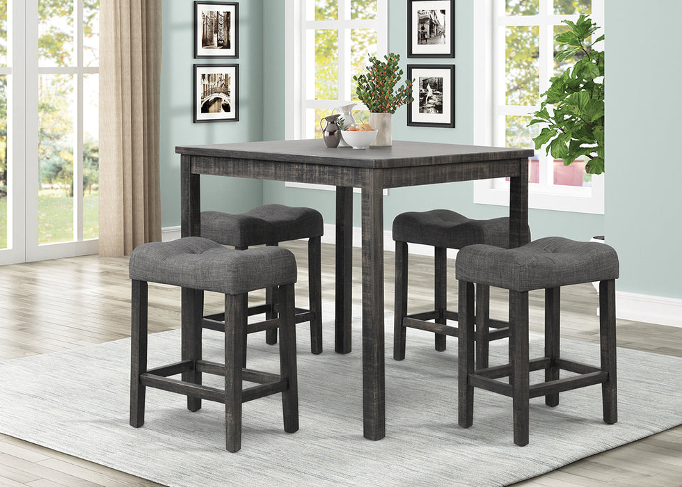 PUB TABLE AND 4 X PUB CHAIRS - D386-5