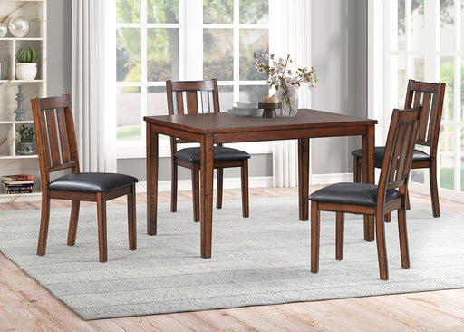 TABLE AND 4 X SIDE CHAIRS - D414-5