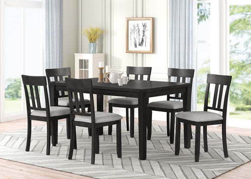TABLE AND 6 X SIDE CHAIRS - D425-7