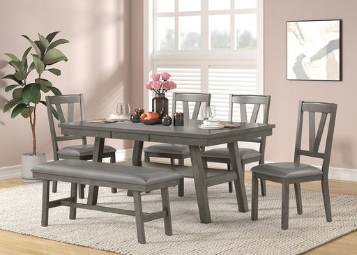 TABLE AND 4 X SIDE CHAIRS - D436-5