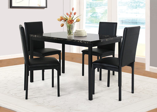 TABLE AND 4 X SIDE CHAIRS - D794-5