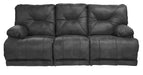 Catnapper Voyager Lay Flat Reclining Sofa with Drop Down Table in Slate image
