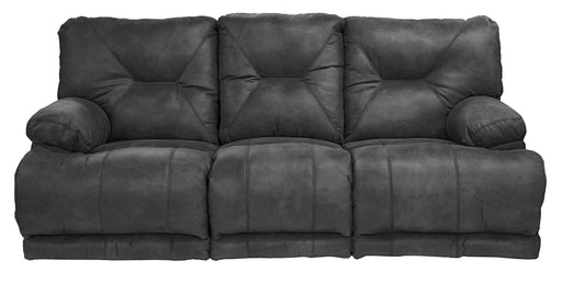Catnapper Voyager Power Lay Flat Reclining Sofa with Drop Down Table in Slate image